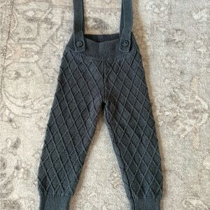 Jamie Kay 1y Charcoal Knit Suspender Pants